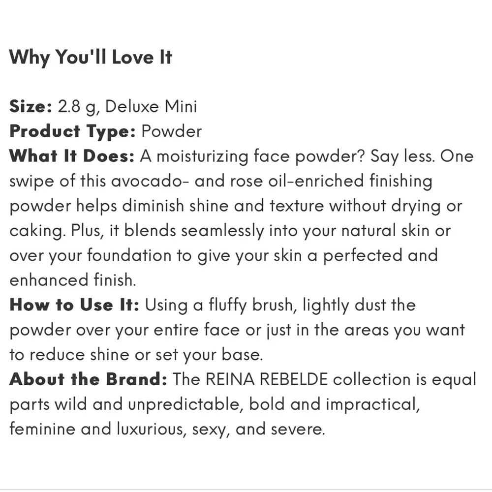 NEW: 2pc Makeup Bundle (x2) *REINA Moisturizing Finishing Powder “Perla”