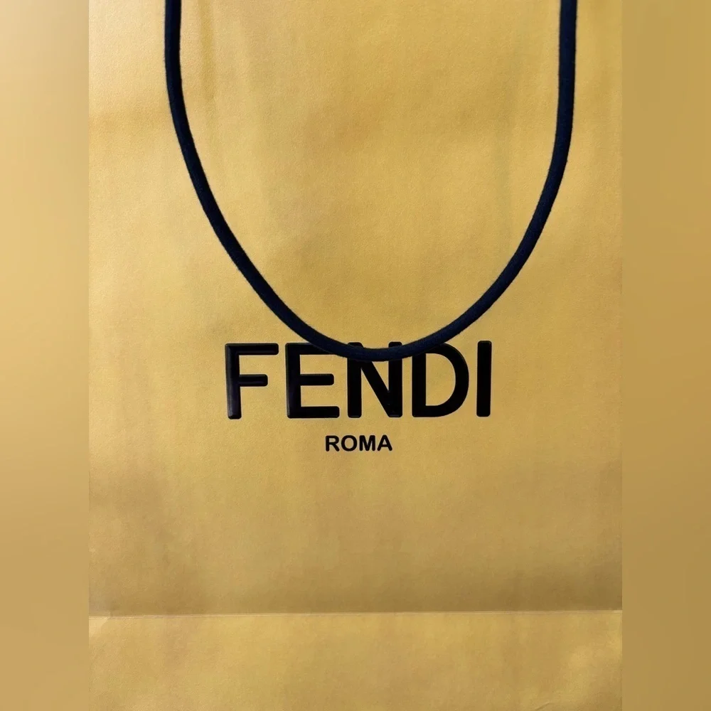 Fendi Yellow Shopping Bag