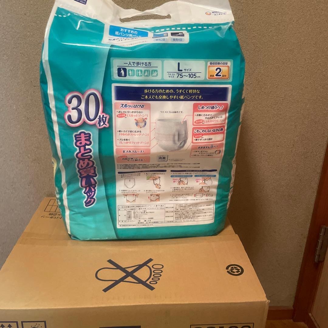 Lifree Light Fit Pants, Size L, 1 Box (30 pcs x 2 bags)