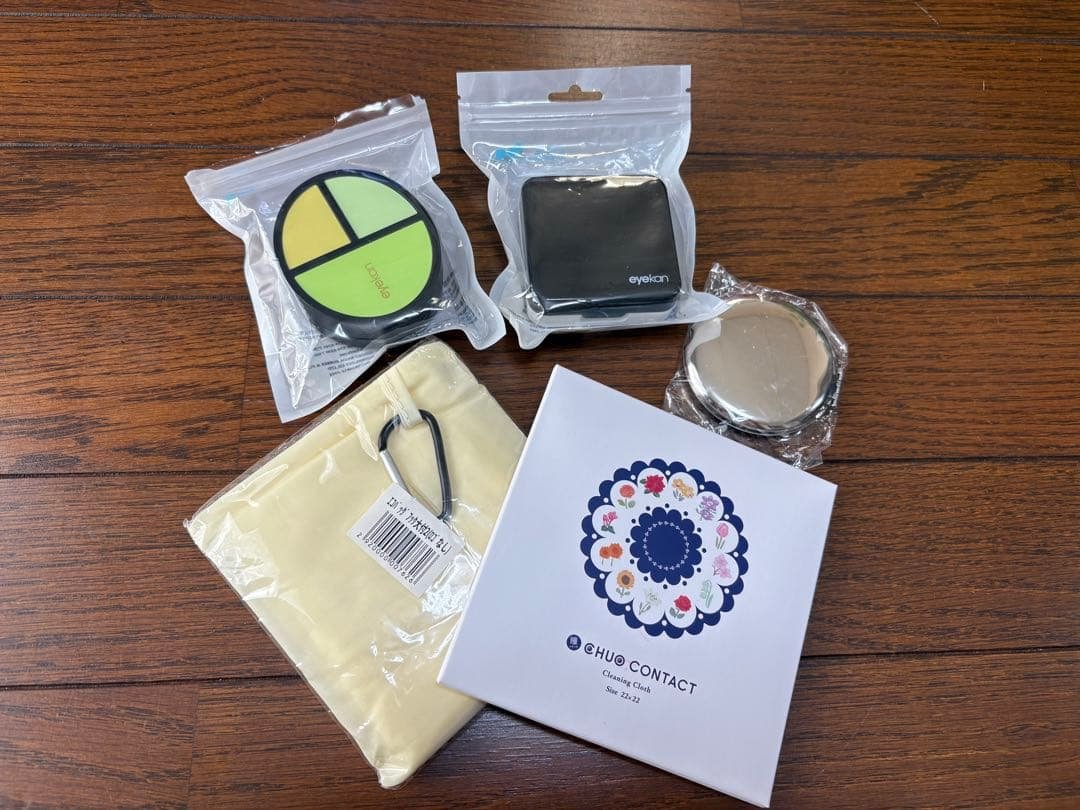 Contact lens case, glasses cloth, etc.